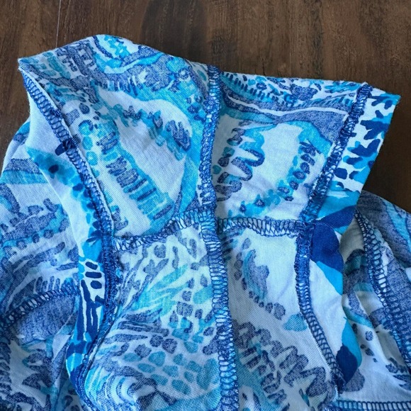 LILLY PULITZER Girls Keep On Trunkin' Elephant Romper in Blue - Picture 6 of 10